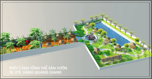 Thiết kế quán cà phê sân vườn tại Vinh