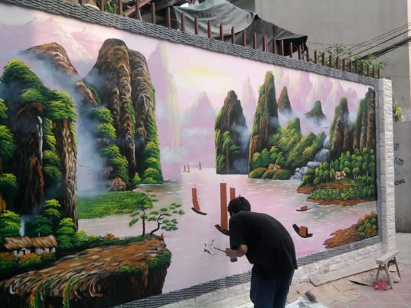Vẽ tranh tường quán cà phê, karaoke, bar, nhà hàng TP Vinh Nghệ An
